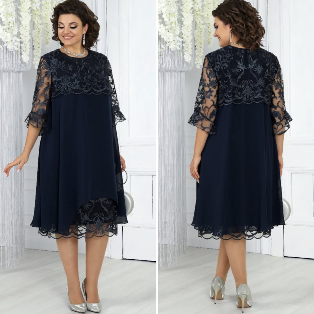 Lirona - Κομψό Καθημερινό Μίντι Φόρεμα