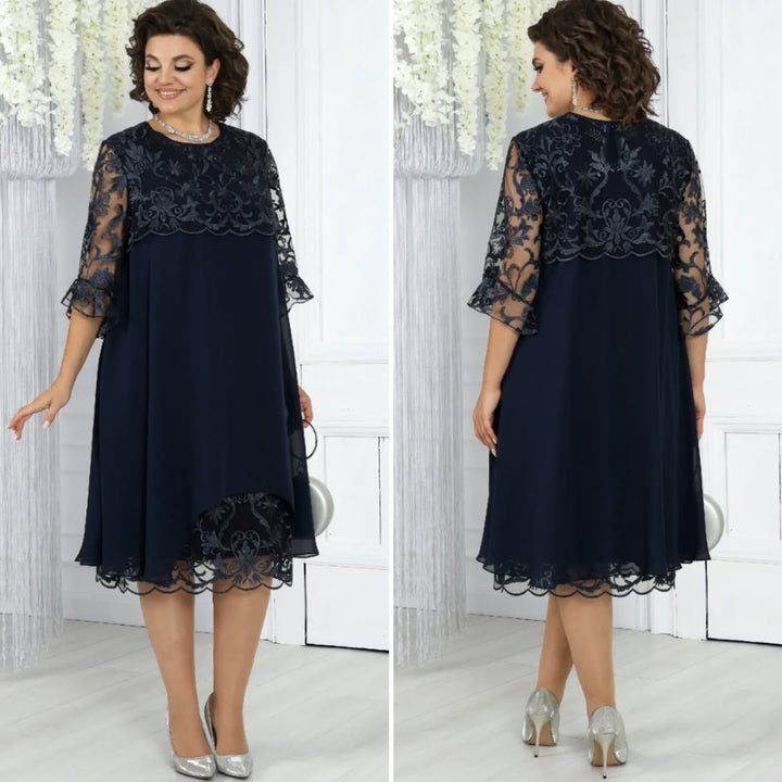 Lirona - Κομψό Καθημερινό Μίντι Φόρεμα