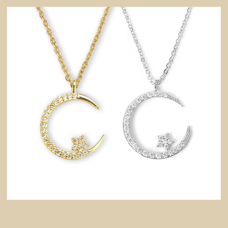 Jesmyra - Κολιέ με Μ pendant και Αστέρι