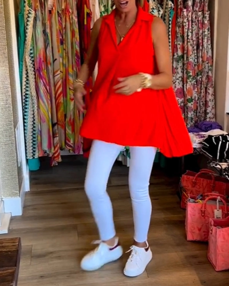 Taisa - Αμάνικη ριγέ μπλούζα