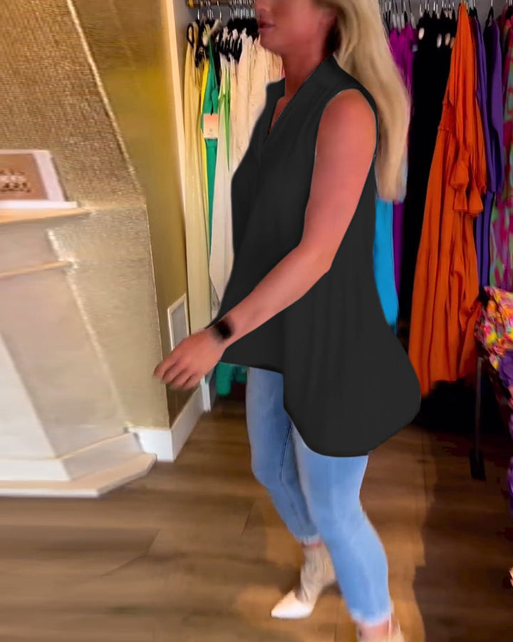 Taisa - Αμάνικη ριγέ μπλούζα