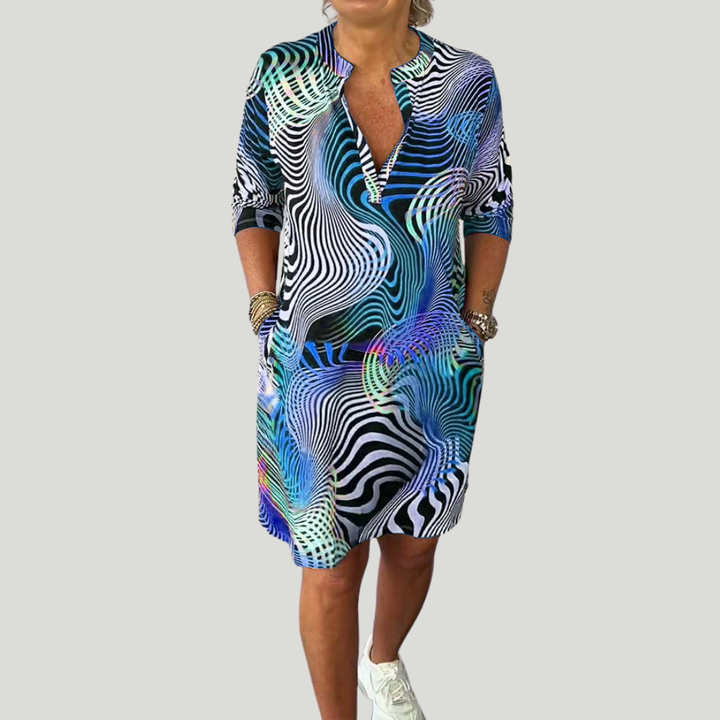 Tialora - Φόρεμα με απαλή υφή και λαιμόκοψη σε V