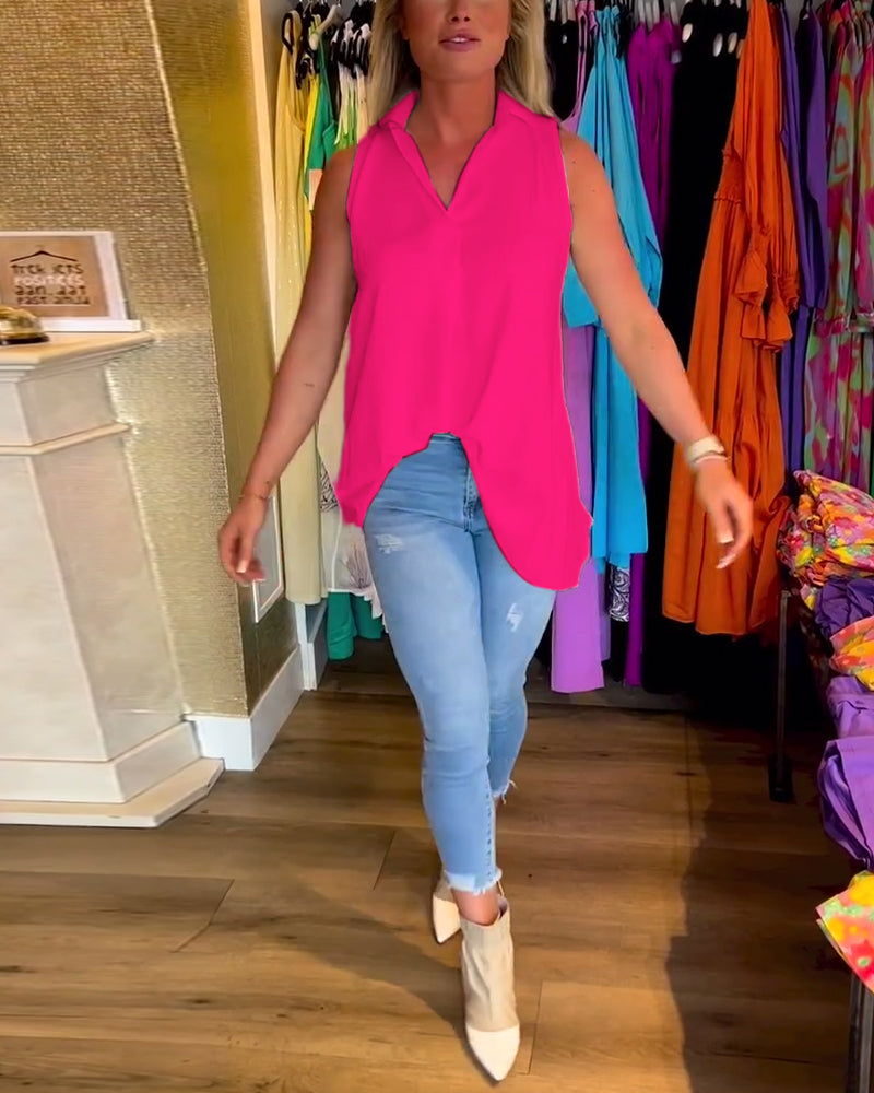 Taisa - Αμάνικη ριγέ μπλούζα