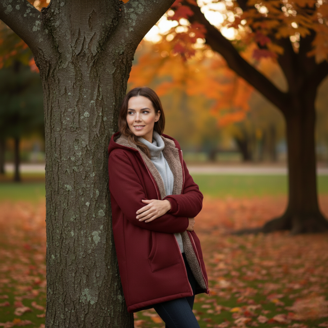 Fiorina - Στυλάτο Καθημερινό Μπουφάν με Κουκούλα