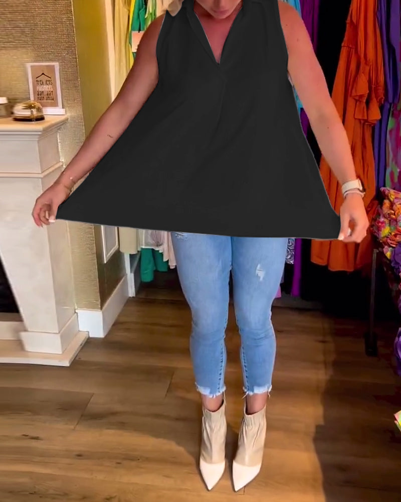 Taisa - Αμάνικη ριγέ μπλούζα