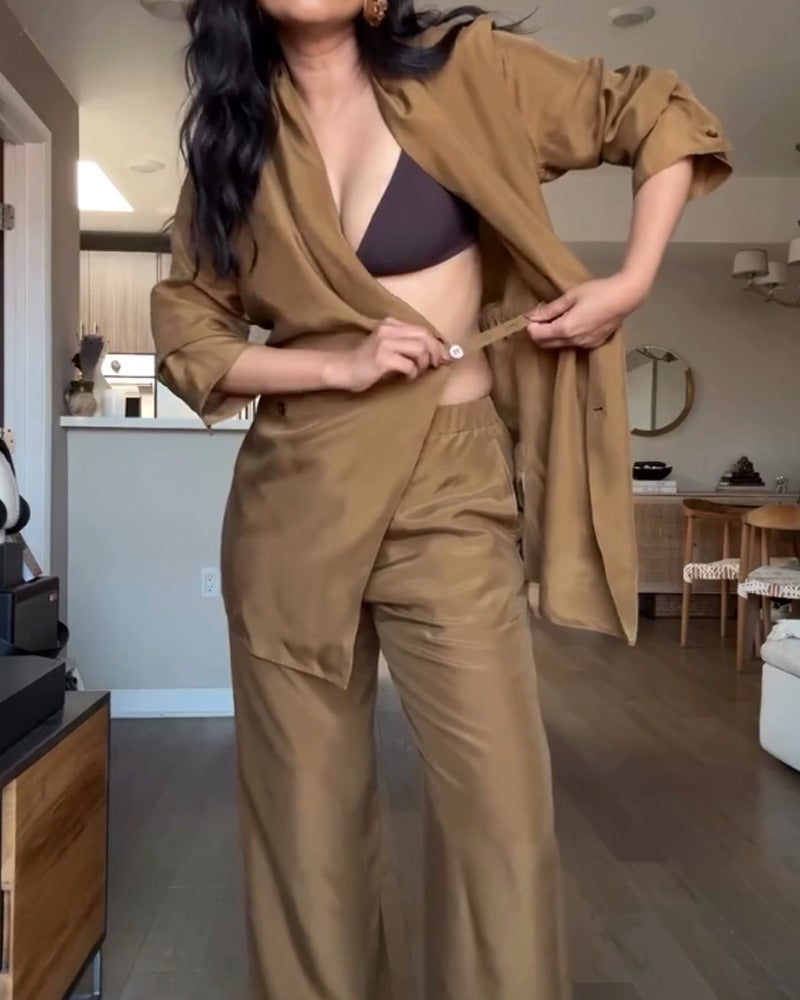 Niosa - Σετ πουκαμίσα & παντελόνι με απαλή υφή