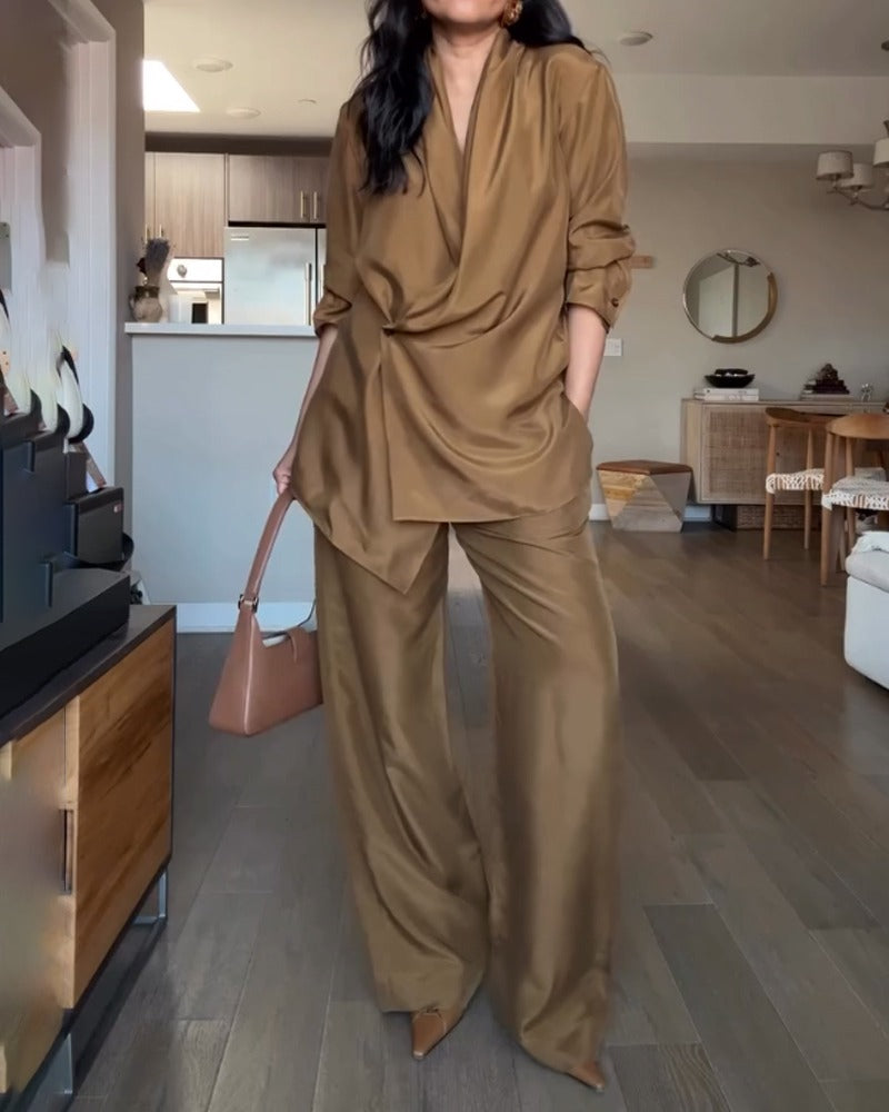 Niosa - Σετ πουκαμίσα & παντελόνι με απαλή υφή