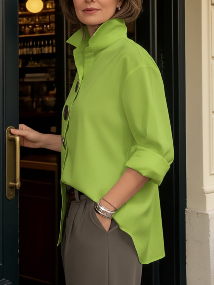 Marisen - Κομψή καθημερινή μπλούζα με κουμπιά