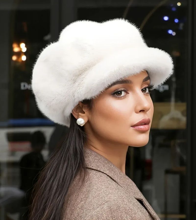 Tallina - Καπέλο Μπερέ από Συνθετική Γούνα