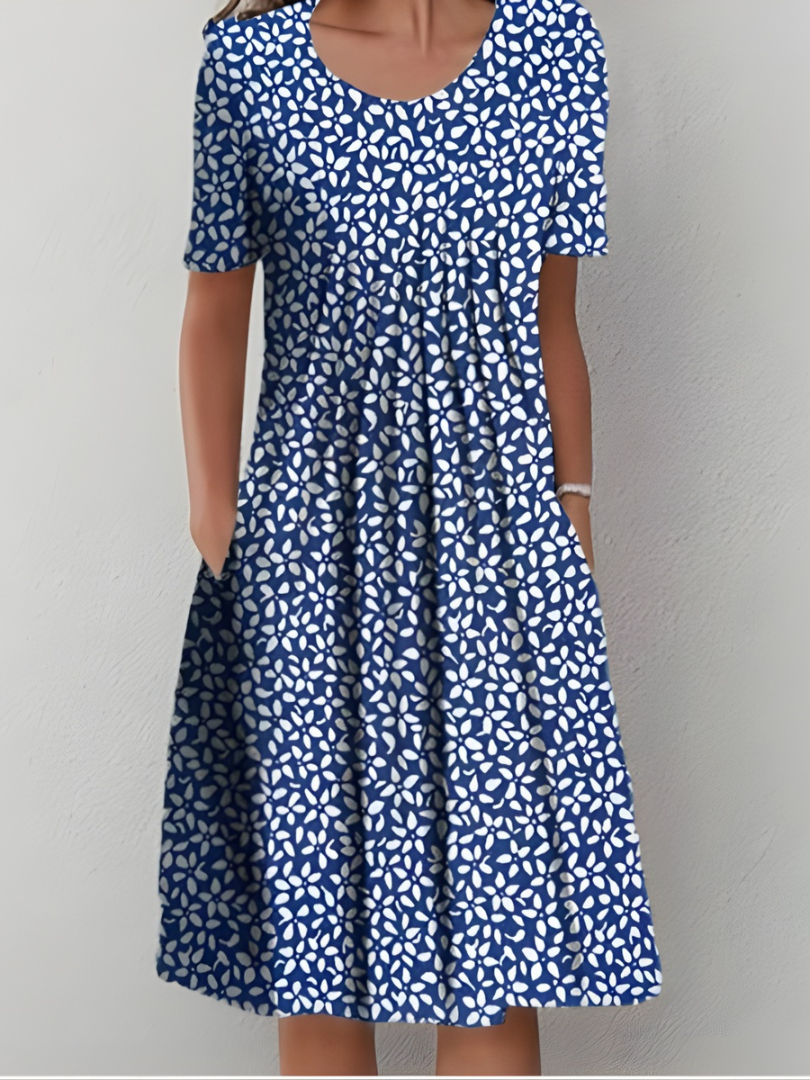 Amelia - Πλισέ φόρεμα με απαλή υφή