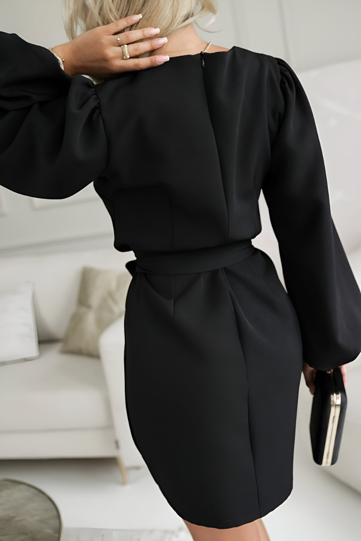 Trinity - Κομψό Καθημερινό Φόρεμα με Ζώνη