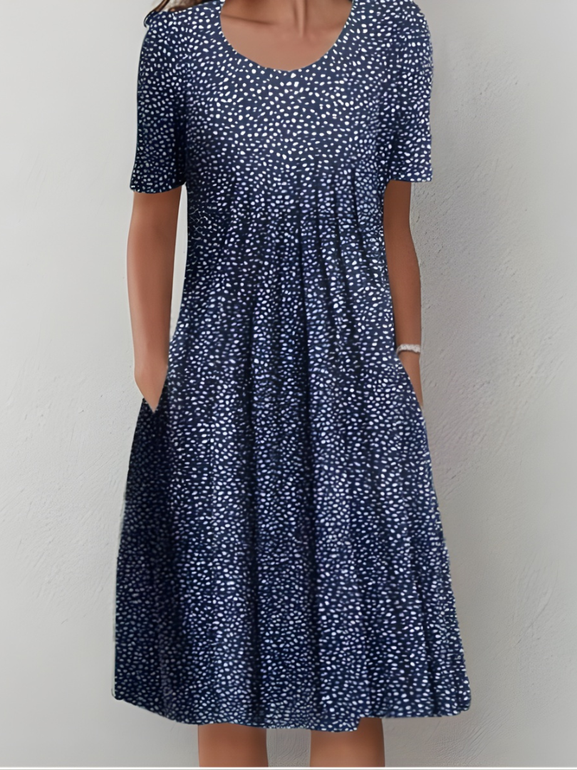 Amelia - Πλισέ φόρεμα με απαλή υφή