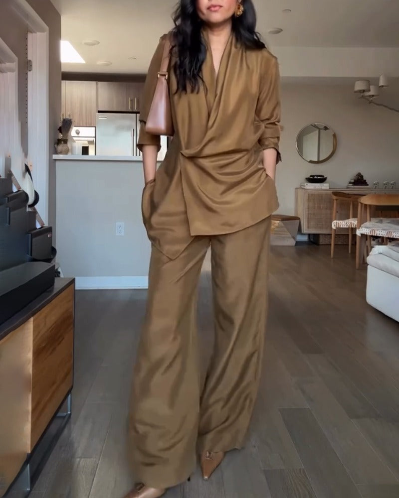 Niosa - Σετ πουκαμίσα & παντελόνι με απαλή υφή