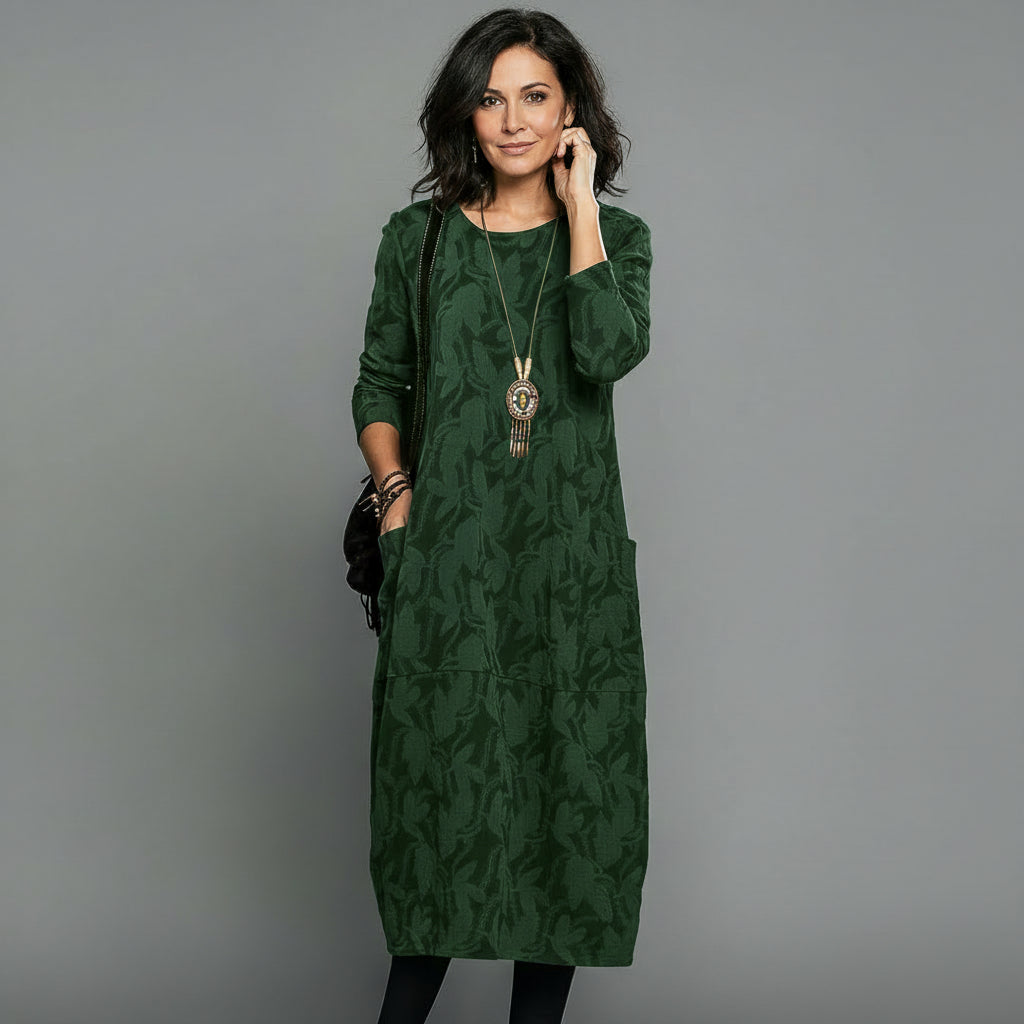 Alisson - Στυλάτο Καθημερινό Midi Φόρεμα