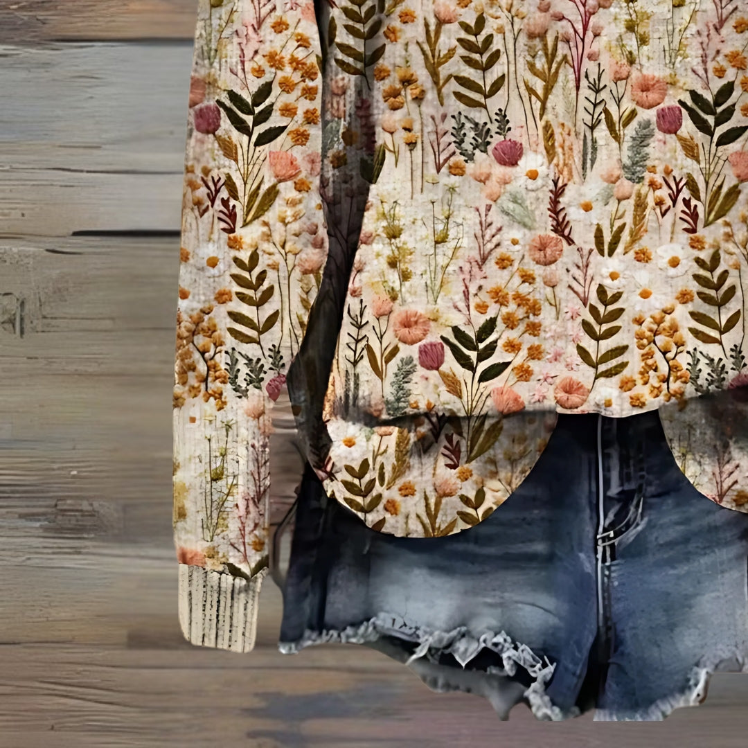 Aylinrae - Απαλό φλοράλ πουλόβερ