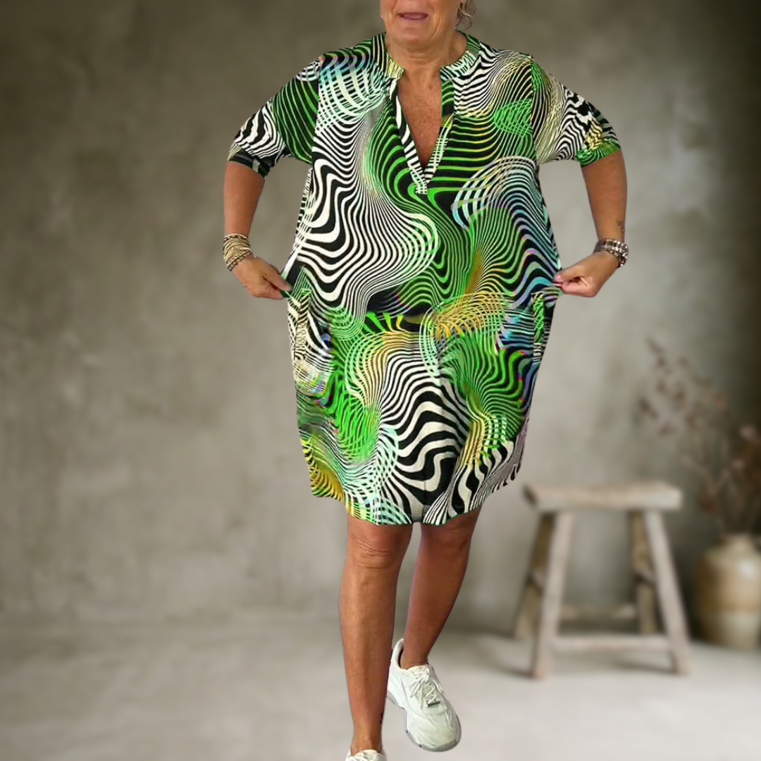 Tialora - Φόρεμα με απαλή υφή και λαιμόκοψη σε V