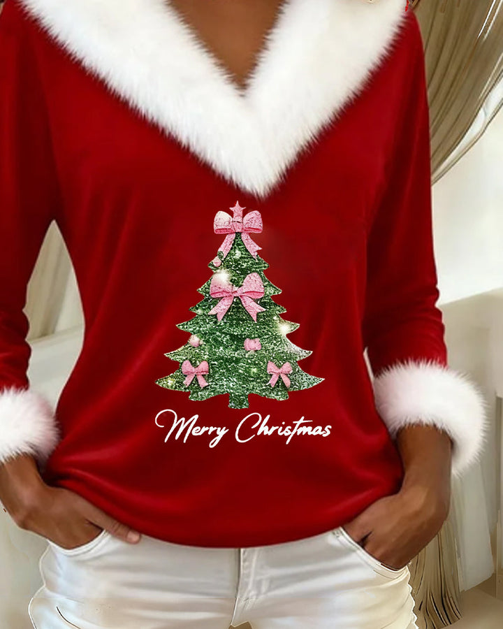 Anavelle - Στυλάτο Καστό Top με Γούνα