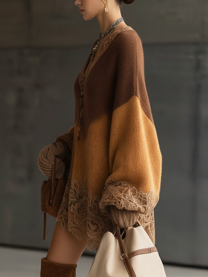 Addyson - Στυλάτο Καθημερινό Φόρεμα Πουλόβερ