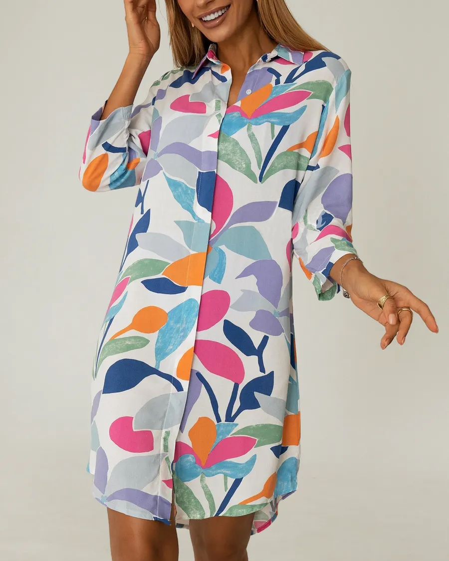 Daniela - μακρύ πουκάμισο παραλίας