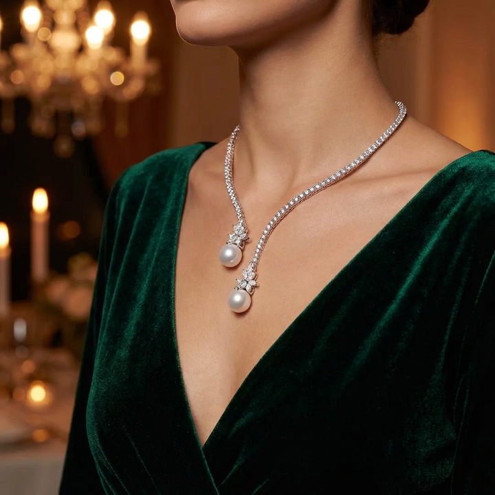 Sorin - Κολιέ με Διπλή Κρεμαστή Σχέδιο