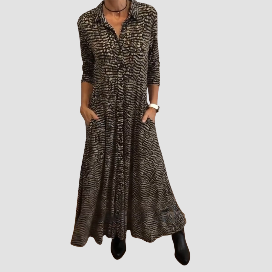 Elyse - Στυλάτο Καθημερινό Maxi Φόρεμα