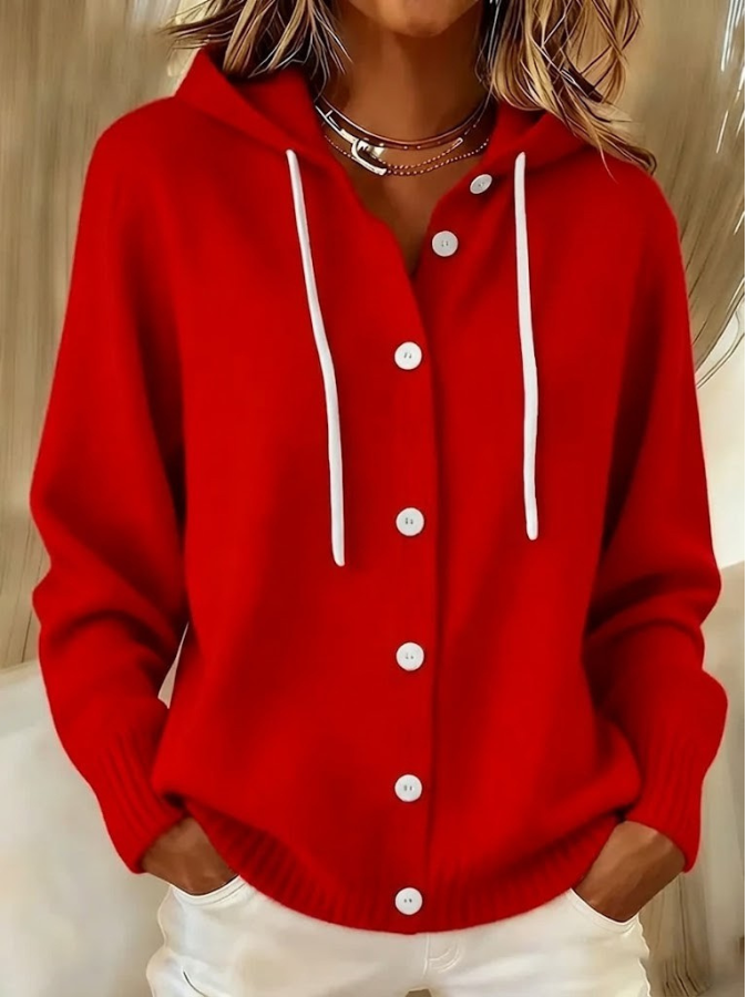 Serae - Στυλάτο Καθημερινό Καπιτονέ με Κουκούλα