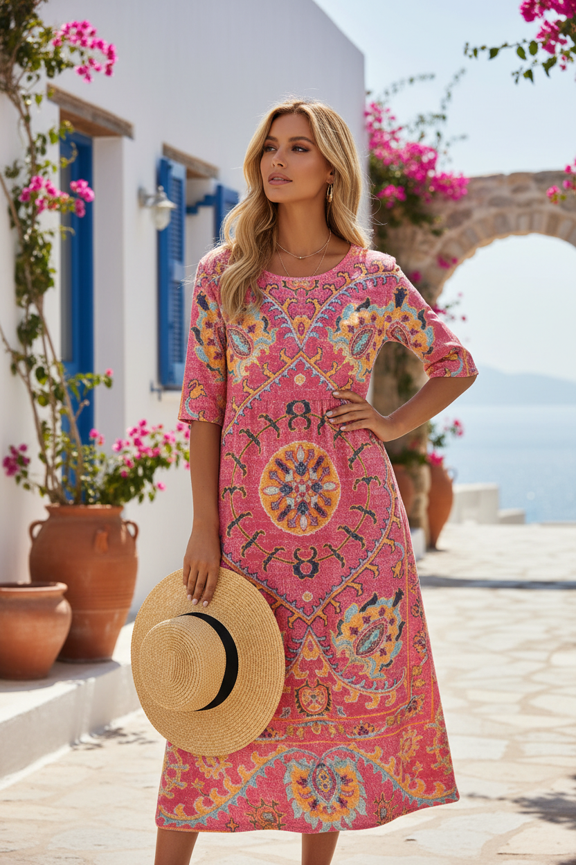 Eryna - Φόρεμα μίντι με απαλή υφή