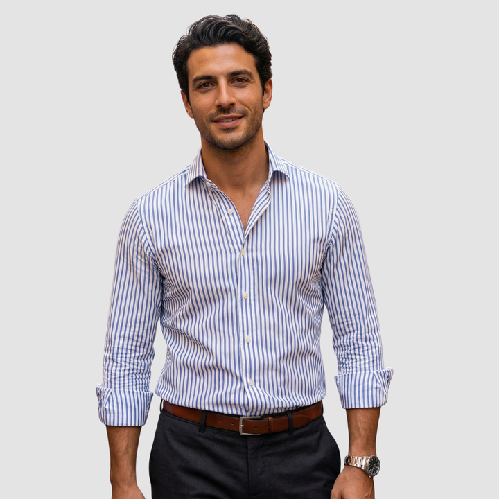 Syvon - Ριγέ πουκάμισο, ραμμένο σε στενή γραμμή