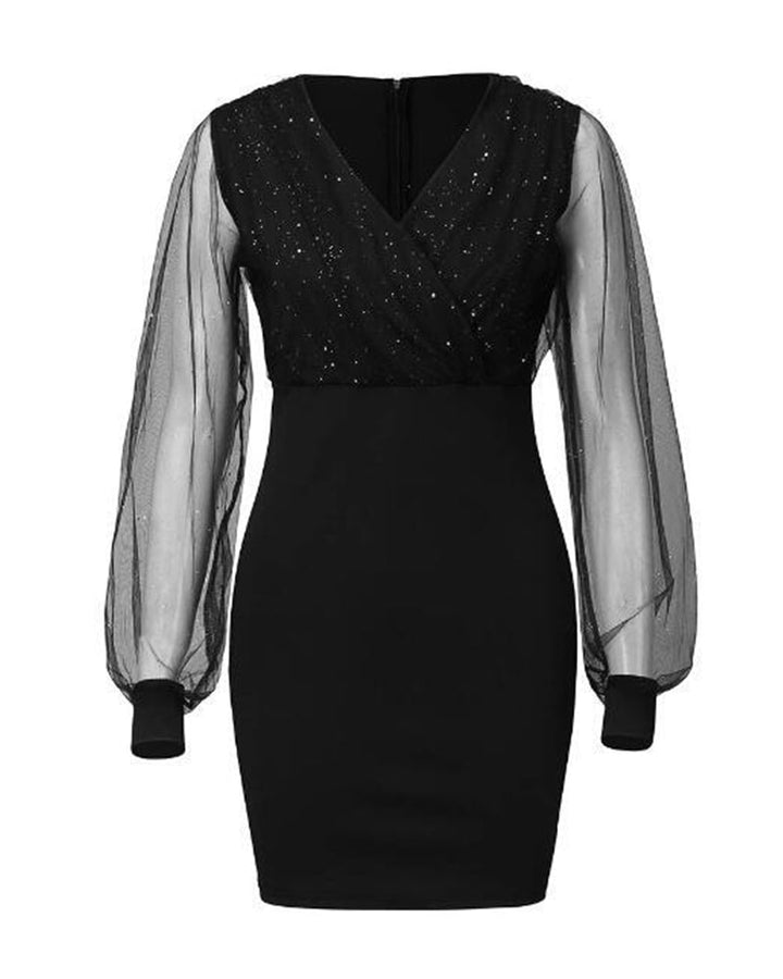 Enyella - Κομψό Καθημερινό Φόρεμα Με Τούλι