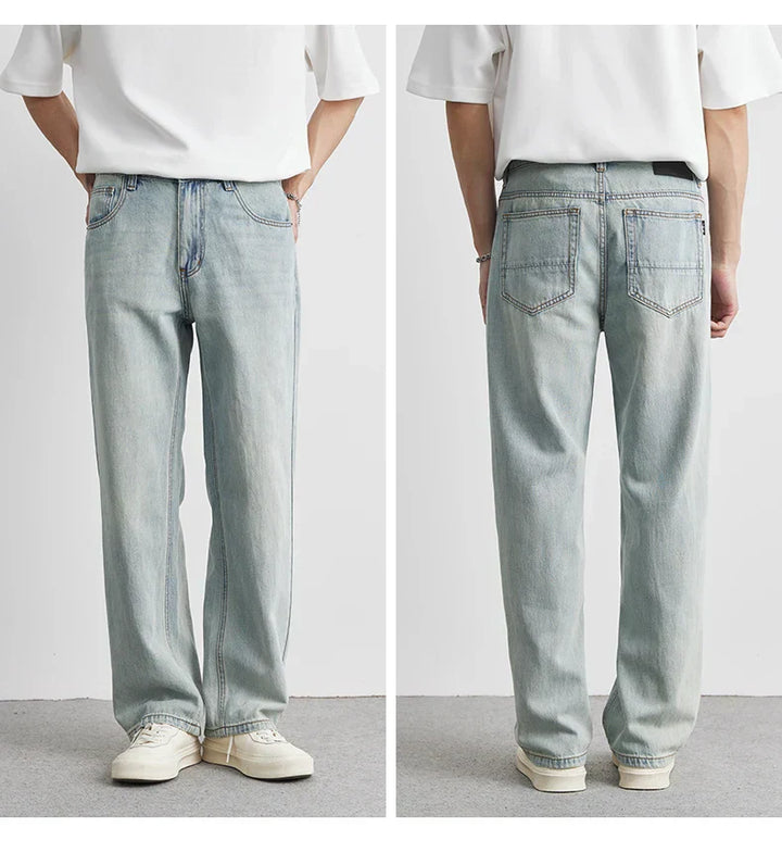 Torvax - Τζιν παντελόνι με φαρδιά μπατζάκια σε πλύση vintage