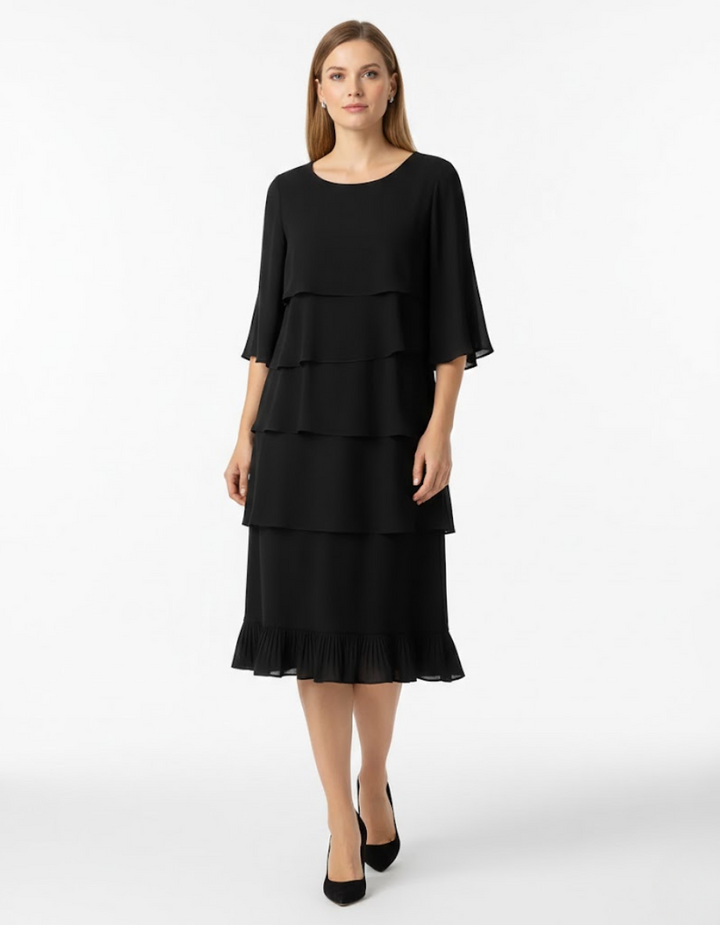 Luraya - Μίντι φόρεμα σε γραμμή Α με απαλή υφή