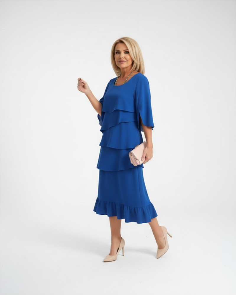 Luraya - Μίντι φόρεμα σε γραμμή Α με απαλή υφή