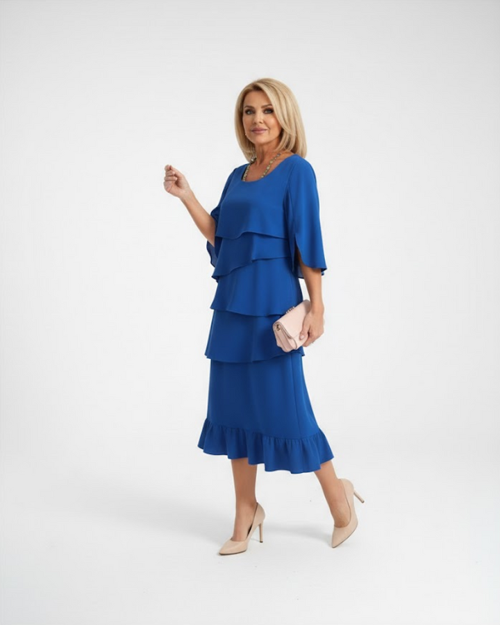 Luraya - Μίντι φόρεμα σε γραμμή Α με απαλή υφή