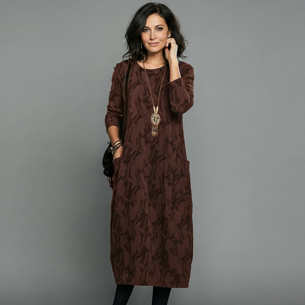 Alisson - Στυλάτο Καθημερινό Midi Φόρεμα