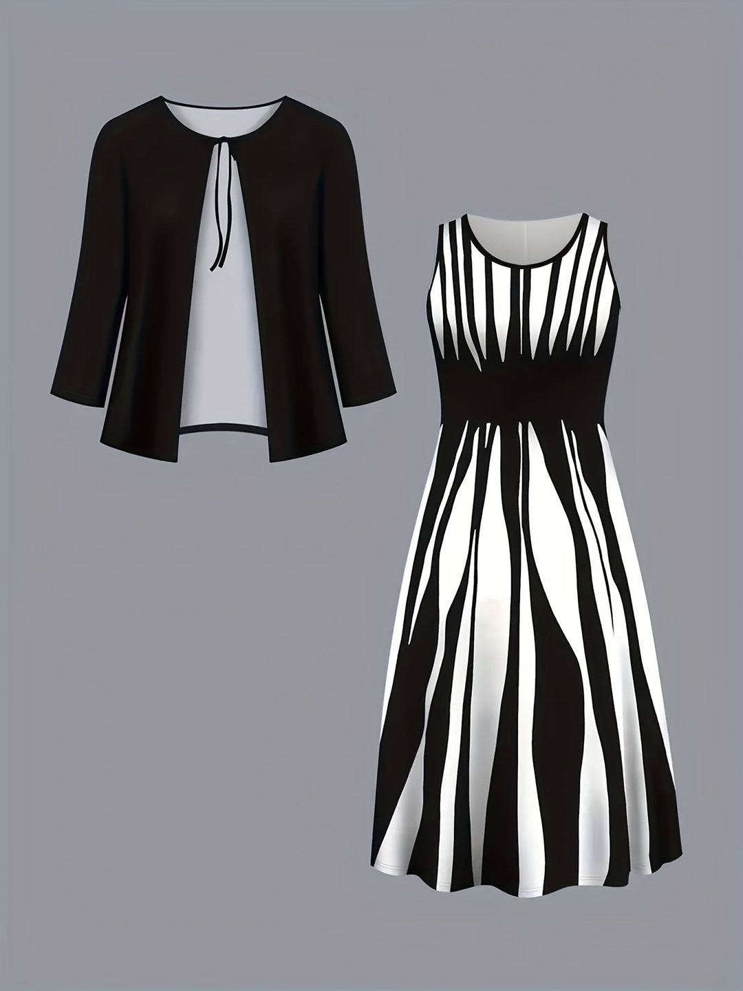 Zarabeth - Στυλάτο Καθημερινό Midi Φόρεμα