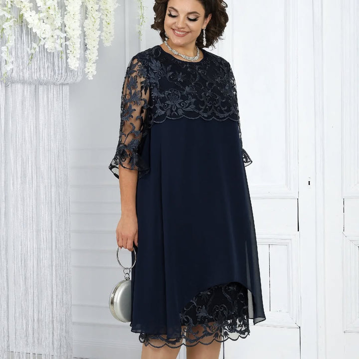 Lirona - Κομψό Καθημερινό Μίντι Φόρεμα