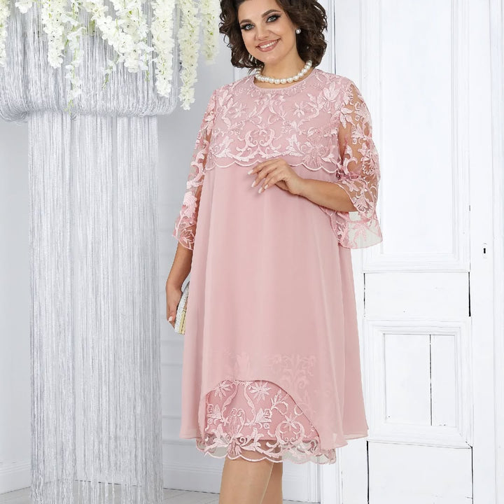 Lirona - Κομψό Καθημερινό Μίντι Φόρεμα