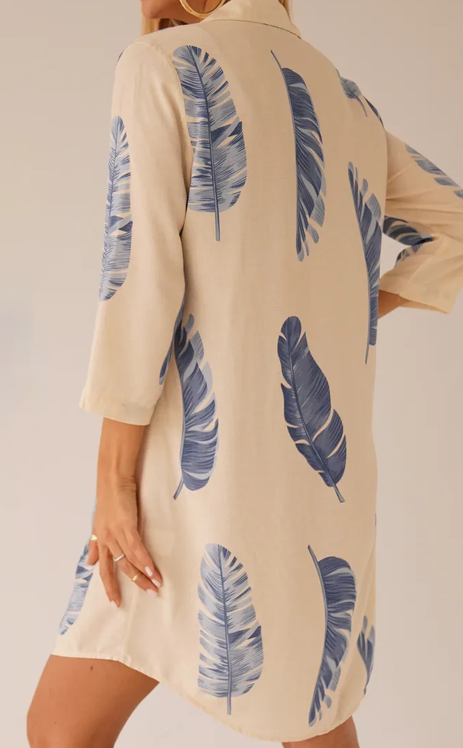 Daniela - μακρύ πουκάμισο παραλίας