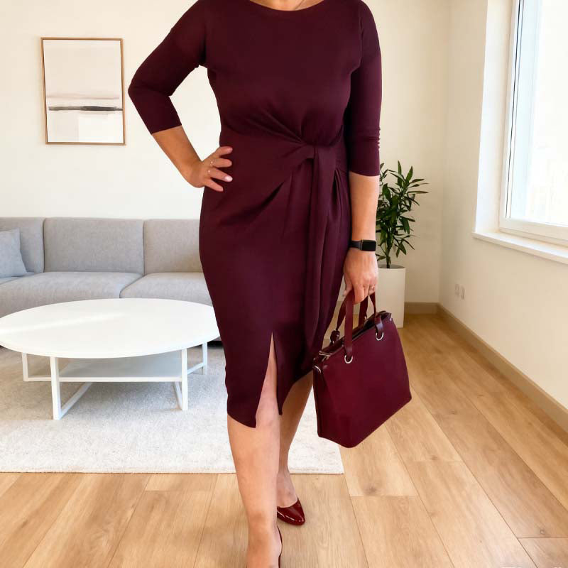 Zoralia - Κομψό Καθημερινό Midi Φόρεμα